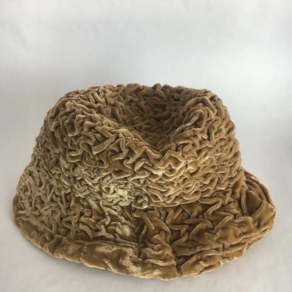 Vintage KOKIN NEW YORK Fancy hat Velvet Bucket